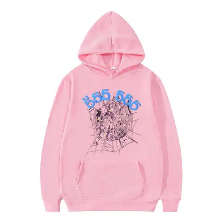 Sp5der 555 555 Hoodie – Pink Sp5der 555 555 Hoodie – Pink