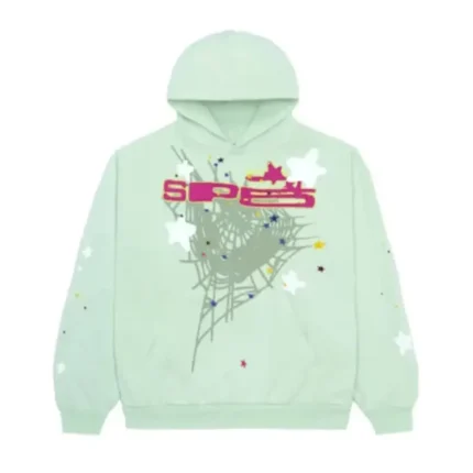 Sp5der SP5 Mint Hoodie