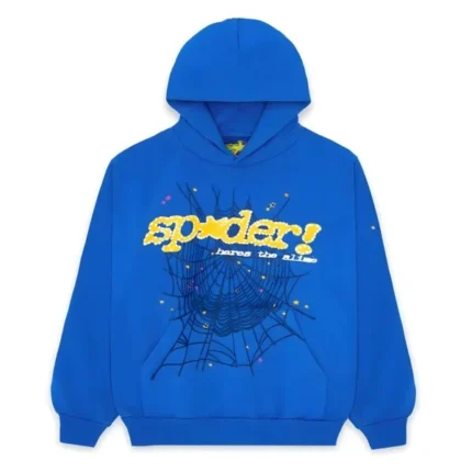 Sp5der TC Hoodie Blue 600x600