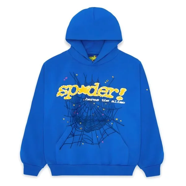 Sp5der TC Hoodie Blue 600x600 Sp5der TC Hoodie Blue 600x600